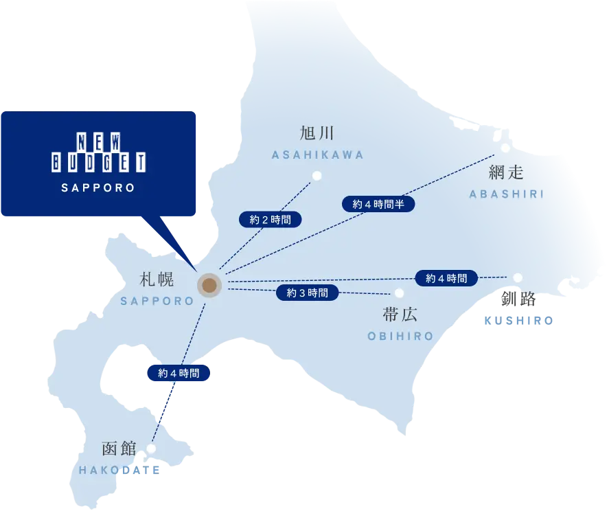 ホテルまでの道内地図