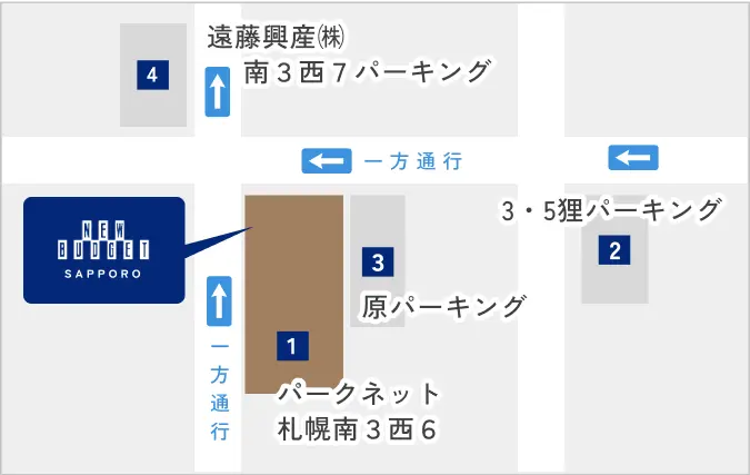 図：近隣の提携駐車場